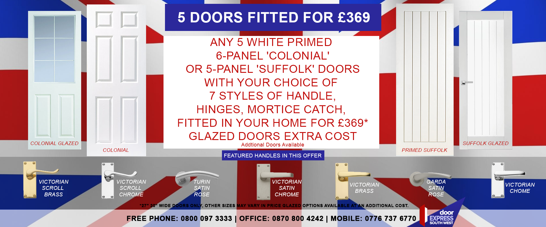 Internal Doors Weston Super Mare, Oak Doors Weston Super Mare, Interior Door Fitting